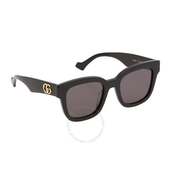구찌 구찌 Gucci Grey Square Ladies Sunglasses GG0998S 001 52