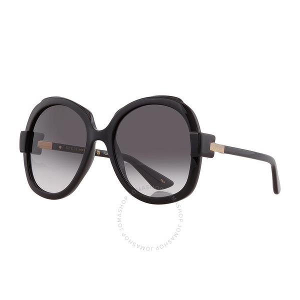 구찌 구찌 Gucci Grey Butterfly Ladies Sunglasses GG1432S 001 57