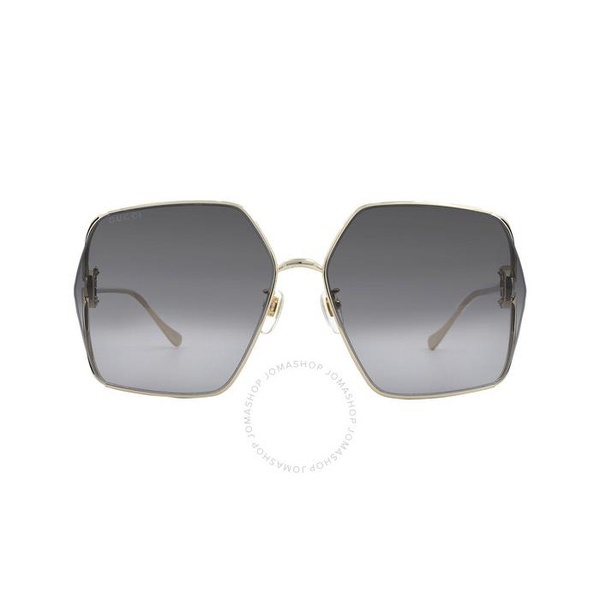 구찌 구찌 Gucci Grey Butterfly Ladies Sunglasses GG1322SA 001 64