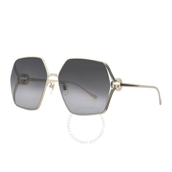 구찌 구찌 Gucci Grey Butterfly Ladies Sunglasses GG1322SA 001 64