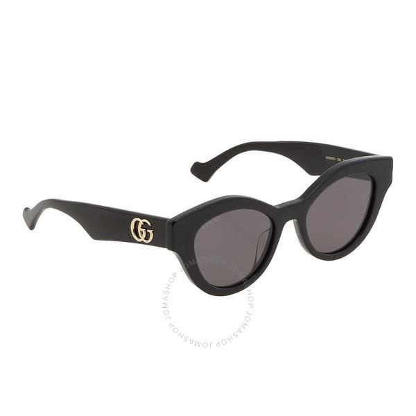 구찌 구찌 Gucci Grey Cat Eye Ladies Sunglasses GG0957S 002 51