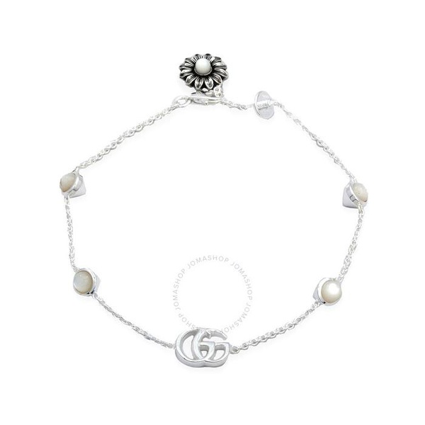구찌 구찌 Gucci GG Marmont Mother of Pearl Sterling Silver Bracelet YBA773229001