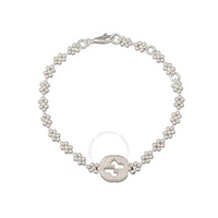 구찌 Gucci Interlocking G Sterling Silver Bracelet YBA481687001