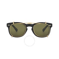 구찌 Gucci Yellow With Green Clip On Sport Unisex Sunglasses GG0182S 008 49