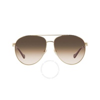 구찌 Gucci Brown Pilot Ladies Sunglasses GG1088S 002 61