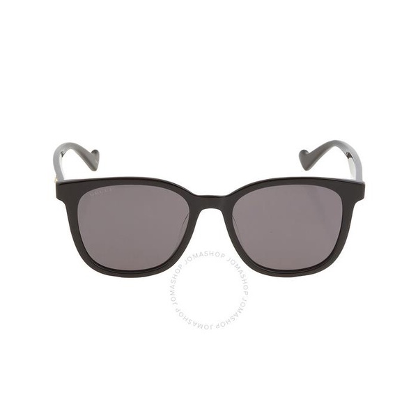 구찌 구찌 Gucci Dark Grey Square Unisex Sunglasses GG1001SK 001 55