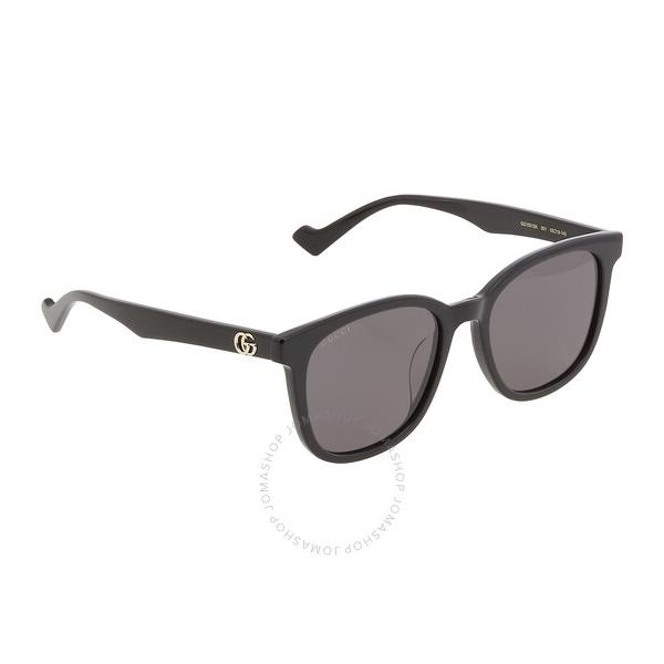 구찌 구찌 Gucci Dark Grey Square Unisex Sunglasses GG1001SK 001 55