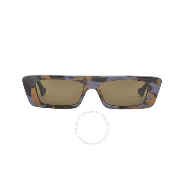 구찌 구찌 Gucci Brown Rectangular Mens Sunglasses GG1331S 006 54