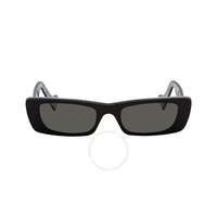 구찌 Gucci Grey Rectangular Ladies Sunglasses GG0516S 001 52