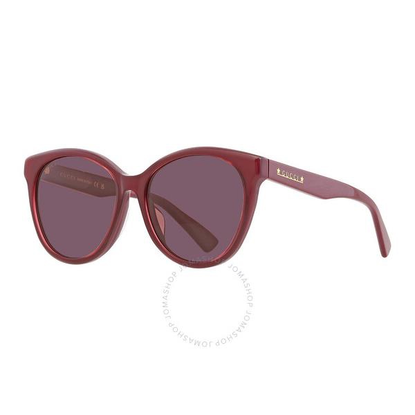 구찌 구찌 Gucci Purple Cat Eye Ladies Sunglasses GG1171SK 004 57