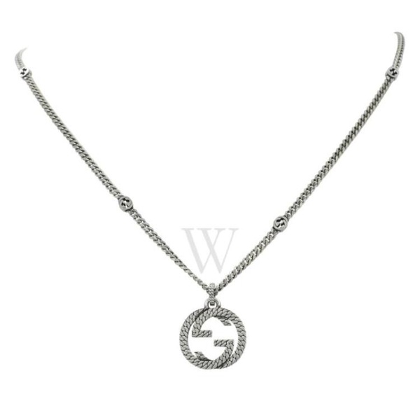 구찌 구찌 Gucci MEN'S 925-Sterling Sterling Necklace Size 20 inches YBB678651001