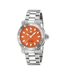 구찌 Gucci MEN'S Dive Stainless Steel Orange Dial Watch YA136355