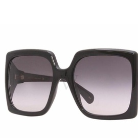 구찌 Gucci 60 mm Shiny Black Sunglasses GG0876S 001 60