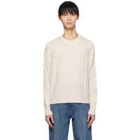 Guest in Residence Beige Twin Cable Sweater 241173M201014