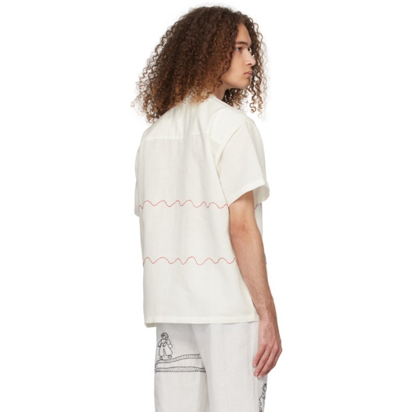  HARAGO White Embroidered Shirt 241245M192019