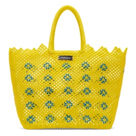 HARAGO Yellow Upcycled Tote 241245M172004