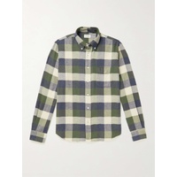 HARTFORD Pitt Button-Down Collar Checked Cotton-Flannel Shirt 1647597290809118