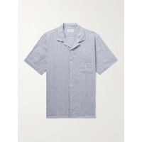 HARTFORD Palm Mc Pat Convertible-Collar Slub Linen Shirt 1647597292335461