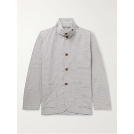 HARTFORD Jerome Striped Cotton and Linen-Blend Jacket 1647597292342066