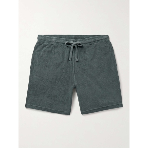  HARTFORD Straight-Leg Cotton-Blend Terry Drawstring Bermuda Shorts 1647597327830943