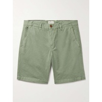 HARTFORD Byron Slim-Fit Straight-Leg Garment-Dyed Cotton and Linen-Blend Shorts 1647597331063996
