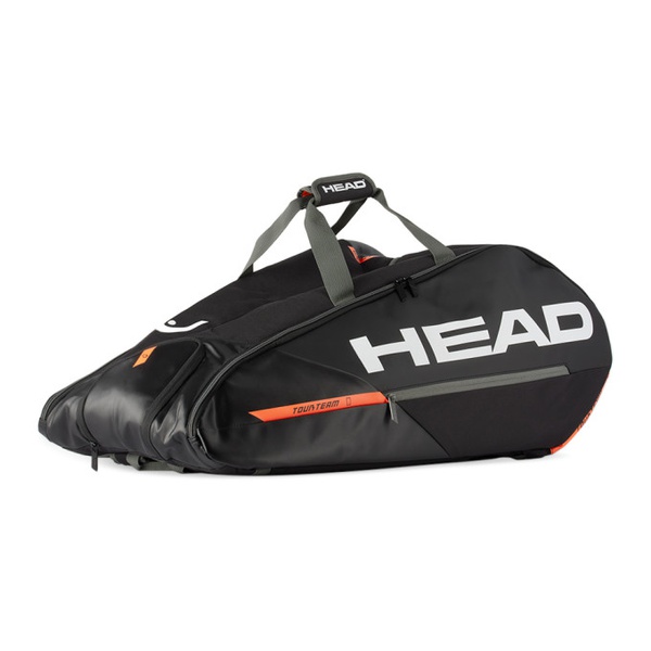  HEAD Black & Orange Tour Team 12R Monstercombi Tennis Bag 231123M824017