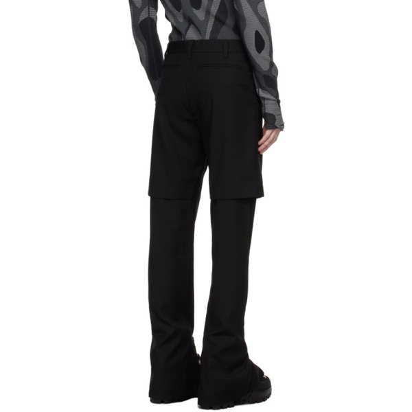  헬리엇 에밀 HELIOT EMIL Black Fusion Trousers 232295M191004