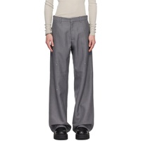 헬리엇 에밀 HELIOT EMIL Gray Radial Tailored Trousers 241295M191010