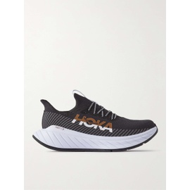 HOKA ONE ONE Carbon X3 Rubber-Trimmed Mesh Running Sneakers 43769801096948453