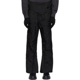 HOKITA Black Paneled Trousers 231883M191002