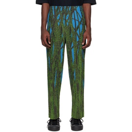 HOMME PLISSEE 이세이 미야케 ISSEY MIYAKE Green Grass Field Trousers 231729M191038