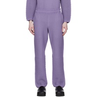 HOMME PLISSEE 이세이 미야케 ISSEY MIYAKE Purple Seamless Trousers 231729M191093