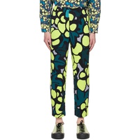 HOMME PLISSEE 이세이 미야케 ISSEY MIYAKE Yellow Printed Trousers 231729M191072
