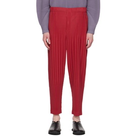HOMME PLISSEE 이세이 미야케 ISSEY MIYAKE Red Monthly Color February Trousers 231729M191046