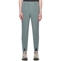 HOMME PLISSEE 이세이 미야케 ISSEY MIYAKE Green Tailored Pleats 2 Trousers 231729M191080
