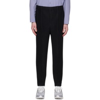 HOMME PLISSEE 이세이 미야케 ISSEY MIYAKE Black Pleats Bottoms 1 Trousers 231729M191060