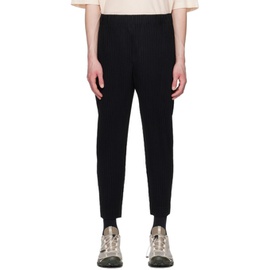 HOMME PLISSEE 이세이 미야케 ISSEY MIYAKE Black Monthly Color April Trousers 231729M191079