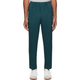 HOMME PLISSEE 이세이 미야케 ISSEY MIYAKE Green Tailored Pleats 2 Trousers 241729M191018