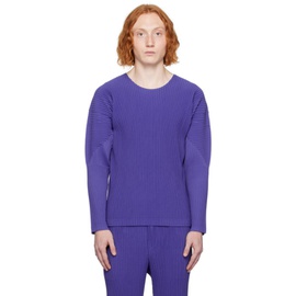 HOMME PLISSEE 이세이 미야케 ISSEY MIYAKE Purple Monthly Color September Long Sleeve T-Shirt 232729M213025