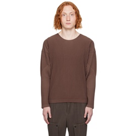 HOMME PLISSEE 이세이 미야케 ISSEY MIYAKE Brown Monthly Color September Long Sleeve T-Shirt 232729M213027