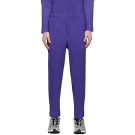 HOMME PLISSEE 이세이 미야케 ISSEY MIYAKE Purple Monthly Color September Trousers 232729M191043