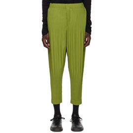 HOMME PLISSEE 이세이 미야케 ISSEY MIYAKE Green Monthly Color December Trousers 241729M190001
