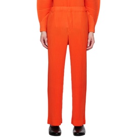 HOMME PLISSEE 이세이 미야케 ISSEY MIYAKE Orange Monthly Color August Trousers 232729M191051