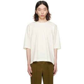 HOMME PLISSEE 이세이 미야케 ISSEY MIYAKE 오프화이트 Off-White Release-T Basic T-Shirt 241729M213019