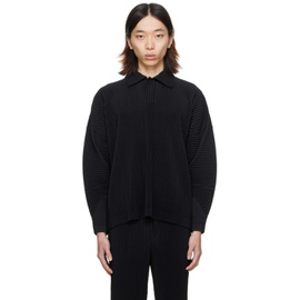 HOMME PLISSEE 이세이 미야케 ISSEY MIYAKE Black Monthly Color January Polo 241729M212004