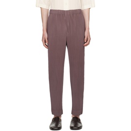 HOMME PLISSEE 이세이 미야케 ISSEY MIYAKE Purple Monthly Color January Trousers 241729M191067