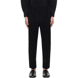 HOMME PLISSEE 이세이 미야케 ISSEY MIYAKE Black Monthly Color January Trousers 241729M191068