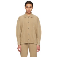 HOMME PLISSEE 이세이 미야케 ISSEY MIYAKE Beige Monthly Color February Jacket 241729M180022