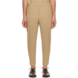 HOMME PLISSEE 이세이 미야케 ISSEY MIYAKE Beige Monthly Color February Trousers 241729M191060