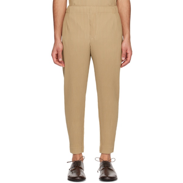  HOMME PLISSEE 이세이 미야케 ISSEY MIYAKE Beige Monthly Color February Trousers 241729M191060